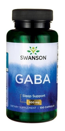 Gaba 500mg 100 Cap Swanson Made Usa Mas Salud