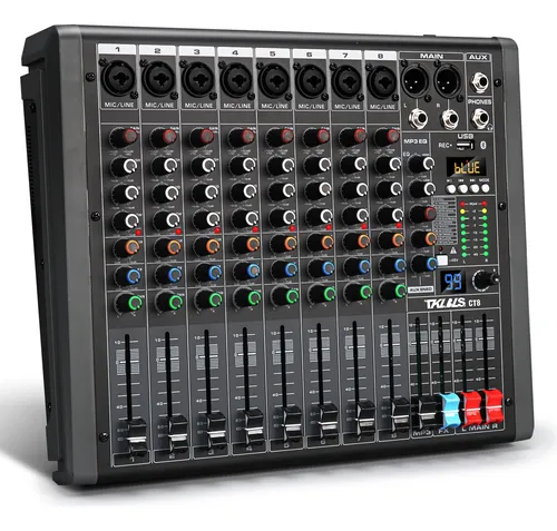 comprar Mezcladora Mixer 99dsp Tklbls Ct8 8 Canales Bluetooth Usb