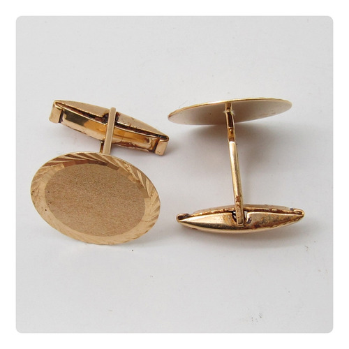 8748 Pingente Abotoadura Redonda De Ouro 18k 0,720