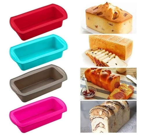 Molde Para Pan De Silicona Queques Repostería Cocina