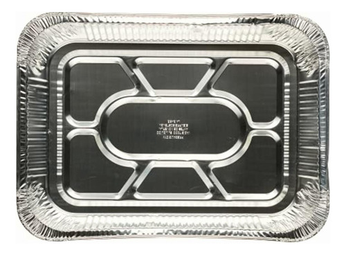 Ekco 22754 Charola Desechable Rectangular, Plata, Mediana