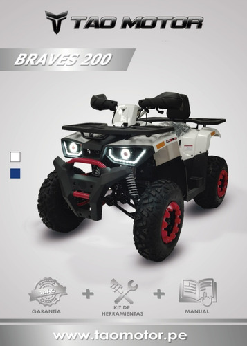 Imagen 14 de 20 de Cuatrimoto Braves 200cc Automatica Pantalla Digital