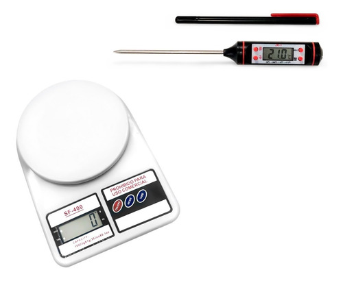Kit Set Reposteria Balanza Cocina + Termometro 