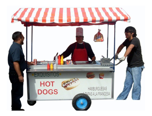 Carrito Para Hot Dog Y Hamburguesa Profesional 