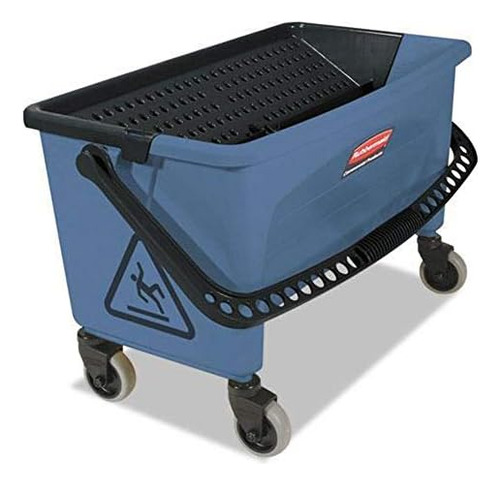 Cubeta De Trapeador Con Escurridor, 28 Qt, Azul