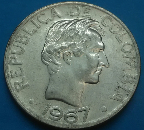 Colombia Moneda 50 Centavos 1967