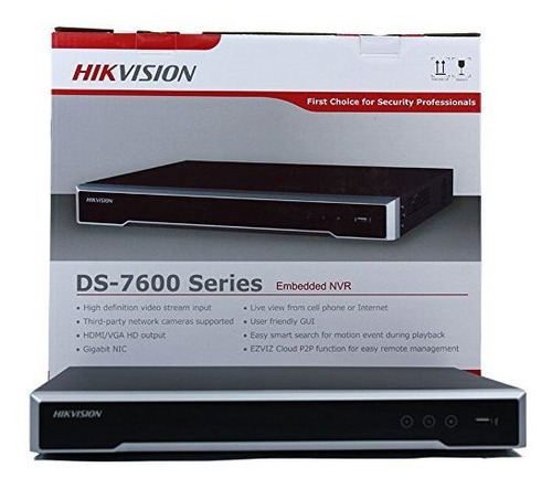 H.265 8 Channel Poe 4k Grabadora Video Red Nvr Plug Play Ds