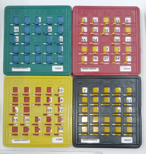 30 Tablas Plásticas De Bingo Profesional. 