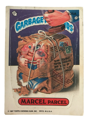 Garbage Pail Kids Card #325a Marcel Parcel Topps 1987 Serie8