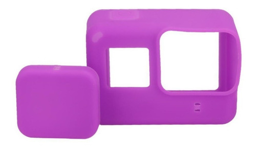 Acessórios Câmera Gopro Go Pro Capa De Silicone Roxa Hero 5