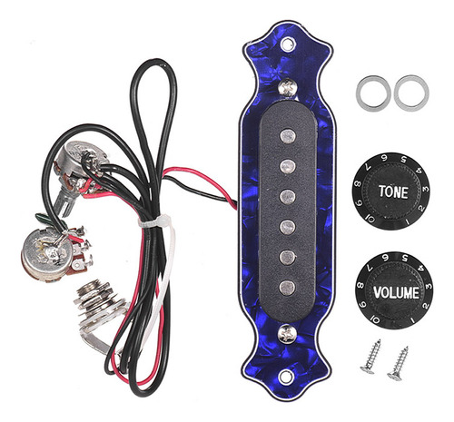 Guitarra Eléctrica Pearl De 6 Cuerdas Pickup Shell Blue