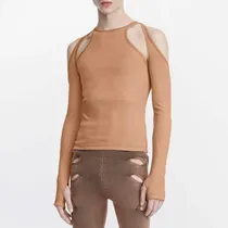 Comprar Camiseta De Manga Comprida Para Homens, De Malha Oca Oca, Ca