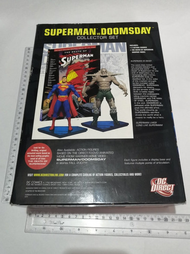 Superman Vs Doomsday Collector Set Dc Direct (Usado)