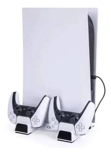 Suporte vertical para Playstation 5 com estação de carregamento