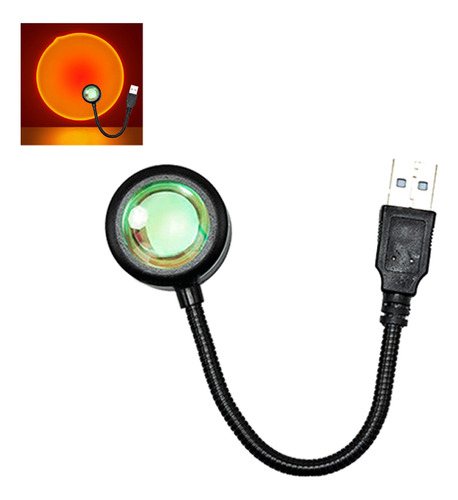 Luz Led Para Proyector, Puesta De Sol, Alimentación Por Usb