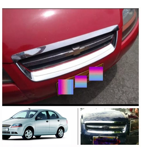 Chevrolet Aveo Sedan Kit Frontal Cromado 2piezas