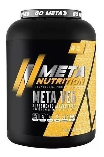 Proteina Vegetal Meta Nutrition Meta Veg 5 Lb Vegana Sabor Fresa