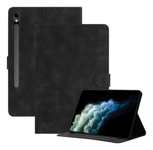 Funda Negra Estampada Para Samsung Galaxy Tab S9/s9 Fe 2023