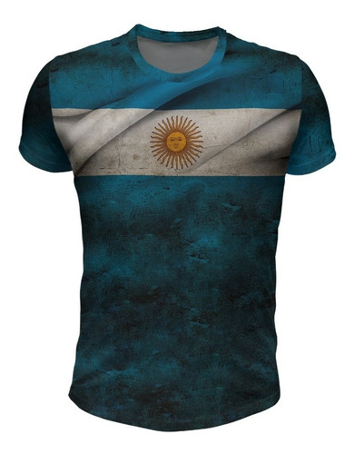 Remera Argentina Bandera Mod 2