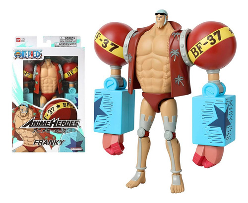 Bandai Franky Anime Heroes One Piece Figura Muñeco