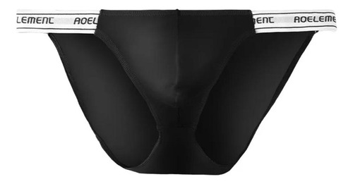  Brief Tanga Para Hombre De Textura En Seda Y Cintura Baja 