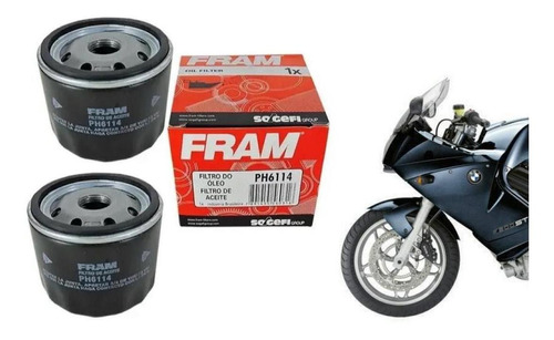 Par Filtro Óleo Fram Ph6114 Bmw F800gs F800gt F800r F800s