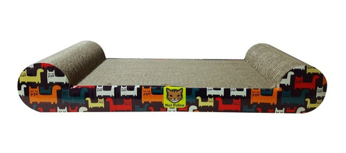 Imagen 2 de 5 de Rascador De Cartón Para Gatos - Ref Diván 48cm Mielfelina