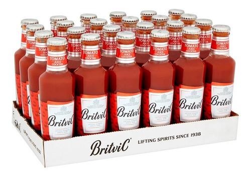 Imagen 1 de 2 de Jugo De Tomate Britvic 200ml Botella X 24 Und Reino Unido