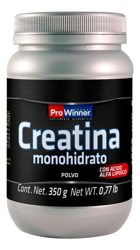 Creatina Monohidrato 350 Gr Prowinner Ácido Alfa Lipoico