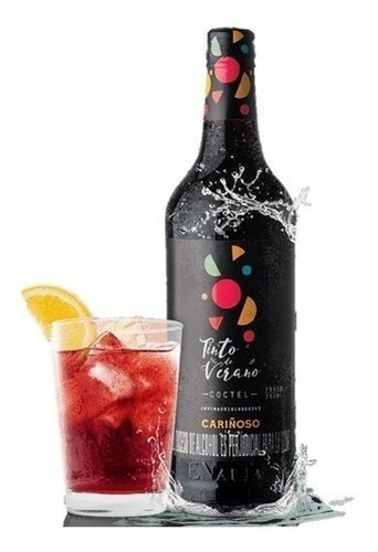 Imagen 3 de 4 de Vino Cariñoso Tinto De Verano Coctel 750 Ml