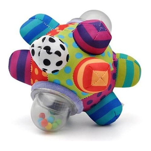 Pelota Sensorial Sonajero De Estimulación Para Bebe 