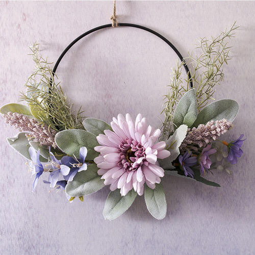 Corona De Flores Artificiales, Corona De Puerta, Colgante De