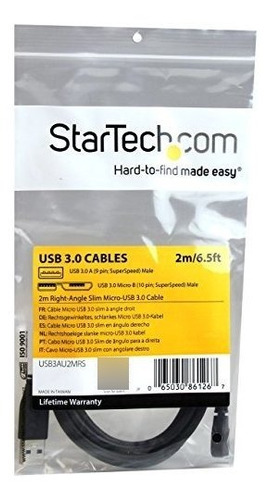 Cable Micro Usb  ft Angulo Recto Gen Gbps Usbaumrs Color