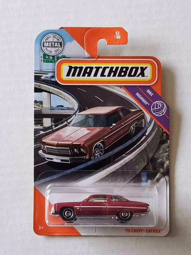 Matchbox #  53/100 - '75 Chevy Caprice - 1/64 - Gkl02