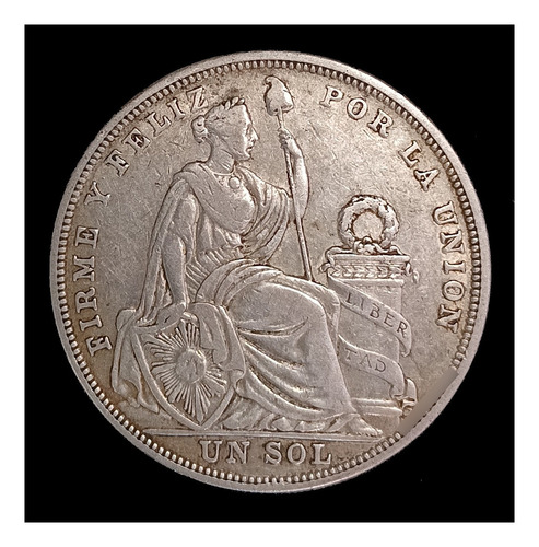 Perú 1 Sol De Oro 1923 Mb Plata Km 218.1