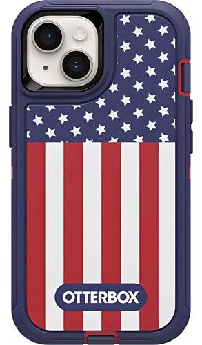 Funda Defender Otterbox iPhone 14/13 - Bandera Americana,