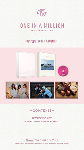 Twice One In A Million Photobook Libro Dvd