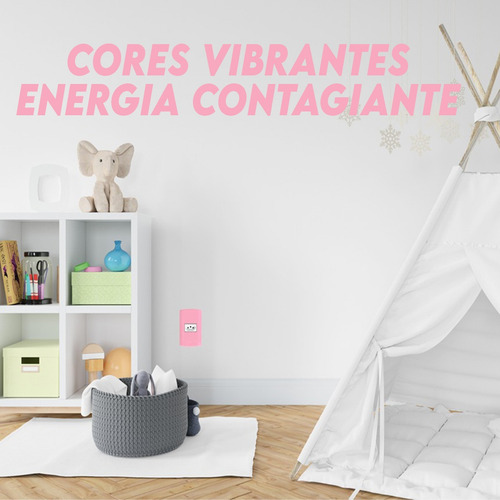 Interruptor Paralelo Three Way + Tomada 20a Modular Rosa