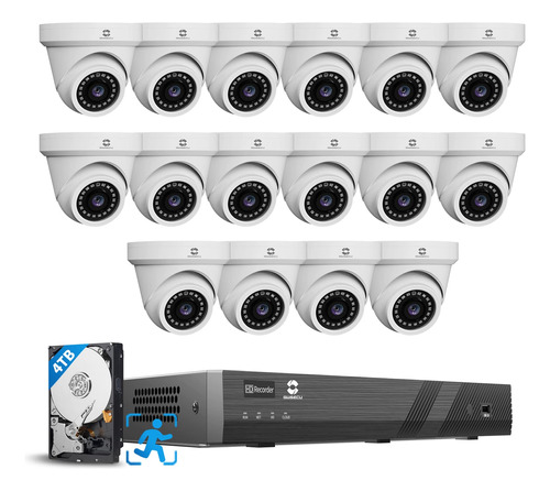 Gwsecu Sistema De Cmara De Seguridad Para El Hogar Poe 4k De