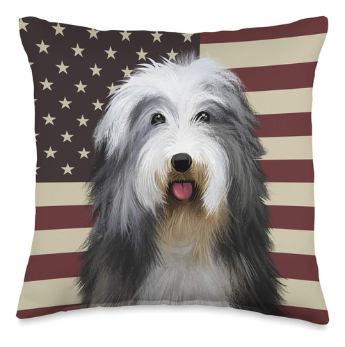 Bearded Collie Gifts Accessories - Cojin Para Manta Con Band