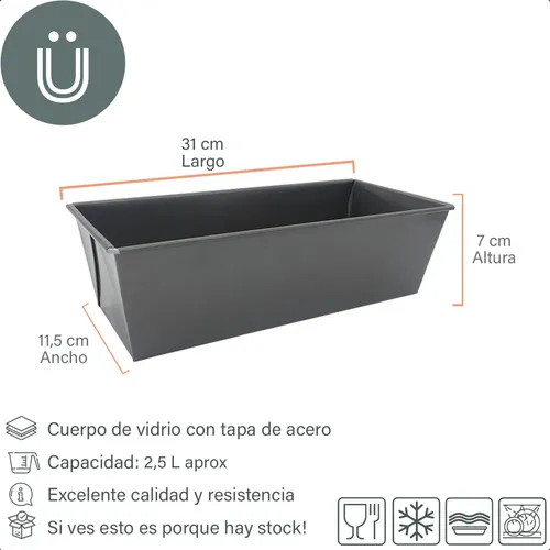 Budinera Molde Antiadherente Para Horno