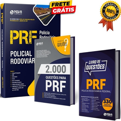 Kit Completo Prf - Apostila + Livros De Questões Prf