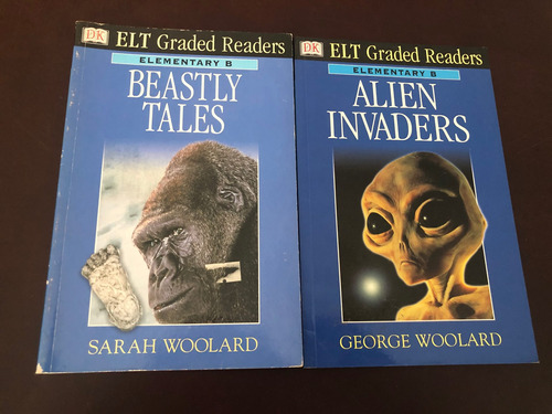2 Libros Elementary B Beastly Tales - Alien Invaders  Oferta