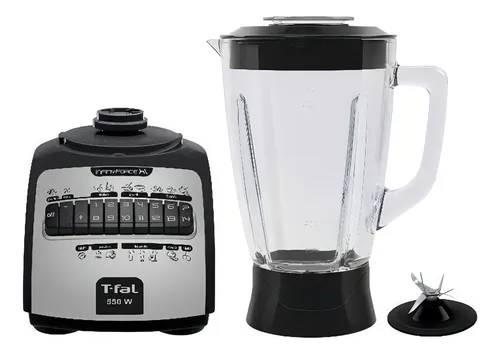 Licuadora 14 Vel Infinyforce Xl 550w Vaso Vidrio T-fal Tefal Color Negro