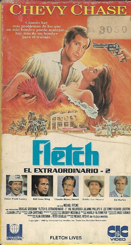 Fletch El Extraordinario 2 Vhs Chevy Chase Fletch Lives