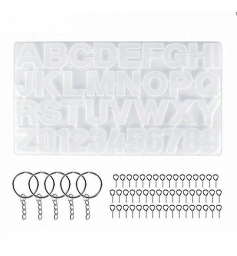 56 Moldes De Silicona Con Letra De Resina.