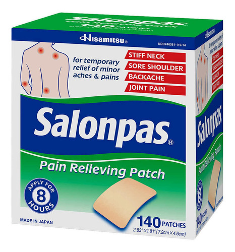 Set De 140 Parches Para El Alivio Del Dolor Salonpas