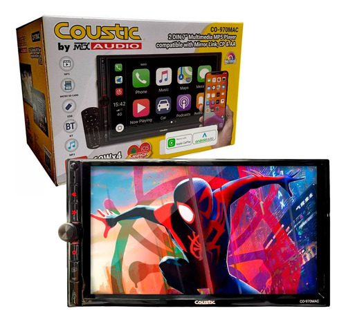 Pantalla Coustic Co-970mac 7 PuLG Android Carplay Mirrorlink