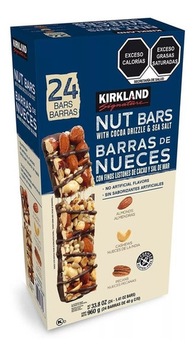 Barras De Nueces Kirkland Signature® 24 Piezas De 40gr C/u