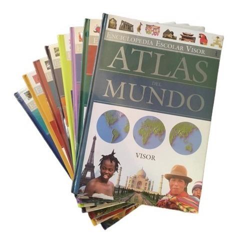 Enciclopedia Escolar Visor Varios Tomos 1 Al 10 Libro Atlas